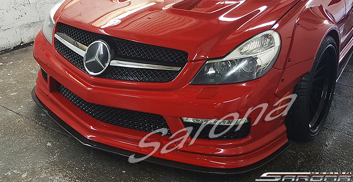 Custom Mercedes SL  Convertible Front Add-on Lip (2003 - 2012) - $2900.00 (Part #MB-060-FA)